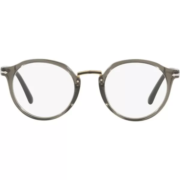 Persol PO3185V Round Prescription Eyewear FramesTaupe GreyDemo Lens