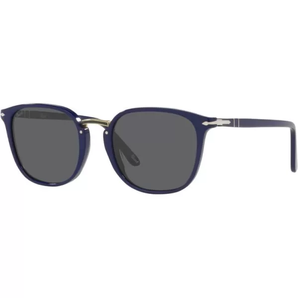 Persol PO3186S Round SunglassesBlueDark Grey