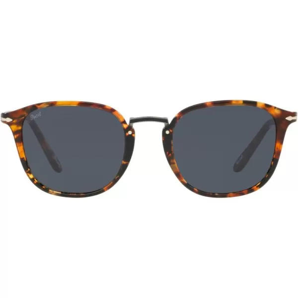 Persol PO3186S Round SunglassesDark Brown TortoiseBlue