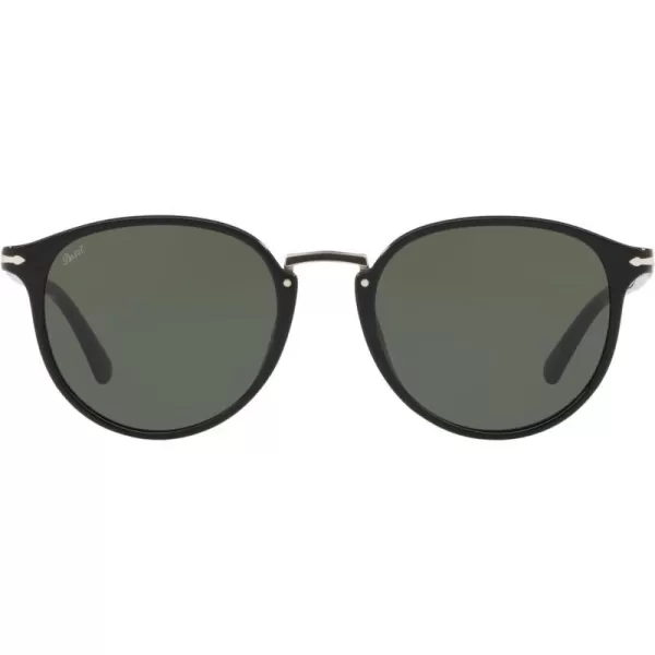 Persol PO3210S Round SunglassesBlackGreen