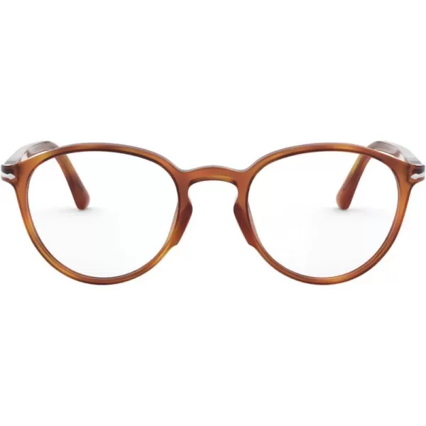 Persol PO3218V Round Prescription Eyewear FramesTerra Di SienaDemo Lens