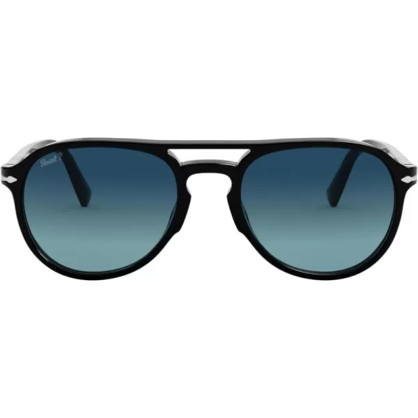 Persol PO3235S Aviator SunglassesBlackBlue Gradient Polarized