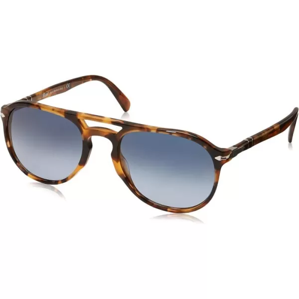 Persol PO3235S Aviator SunglassesHoney TortoiseAzure Gradient Blue