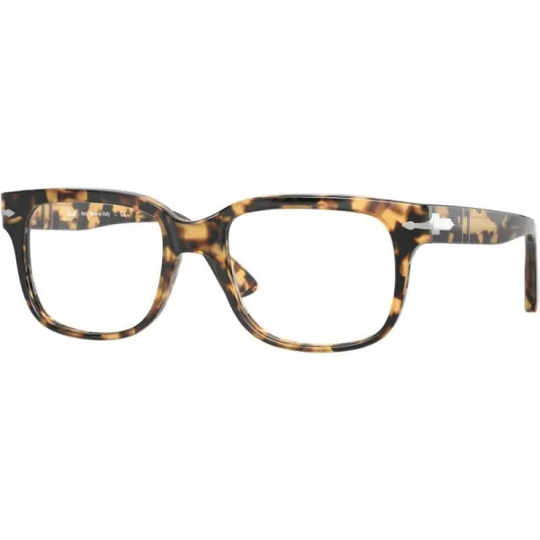 Persol PO3252V Square Prescription Eyewear FramesBrownBeige TortoiseDemo Lens