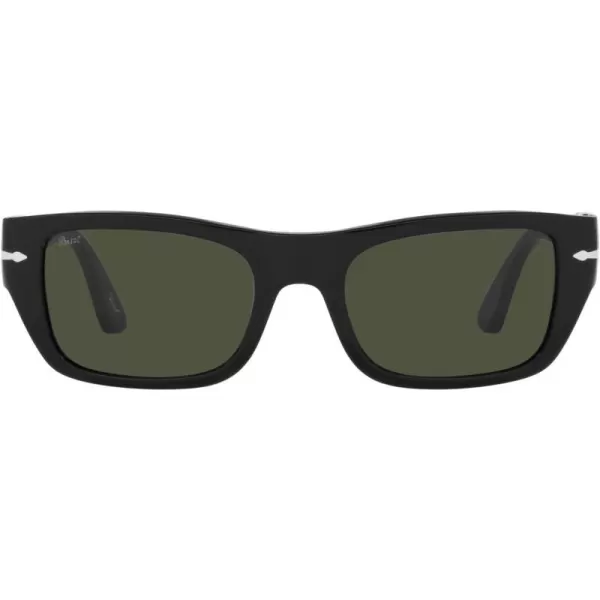 Persol PO3268S Rectangular SunglassesBlackGreen