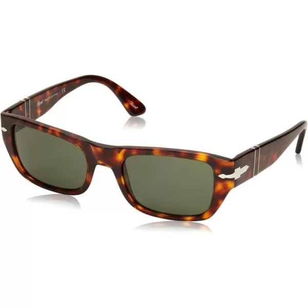 Persol PO3268S Rectangular SunglassesHavanaGreen