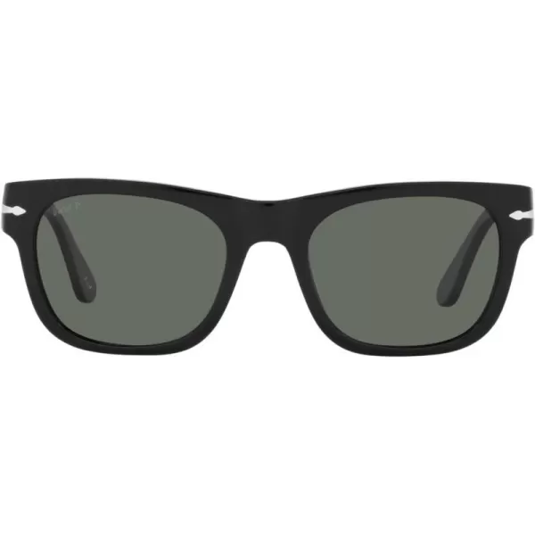 Persol PO3269S Square SunglassesBlackGreen Polarized