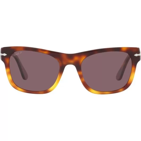 Persol PO3269S Square SunglassesDark TortoiseLight TortoiseDark Violet Polarized