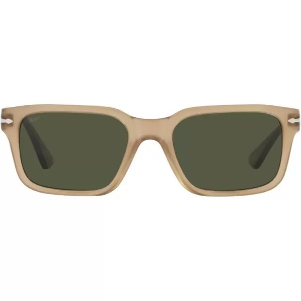 Persol PO3272S Rectangular SunglassesBeige OpalGreen