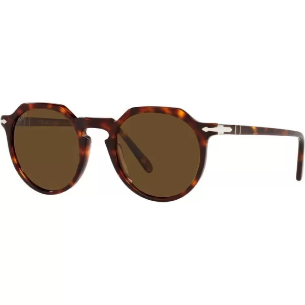 Persol PO3281S Round SunglassesHavanaBrown Polarized