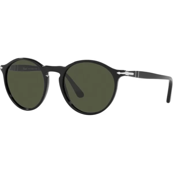 Persol PO3285S Round SunglassesBlackGreen