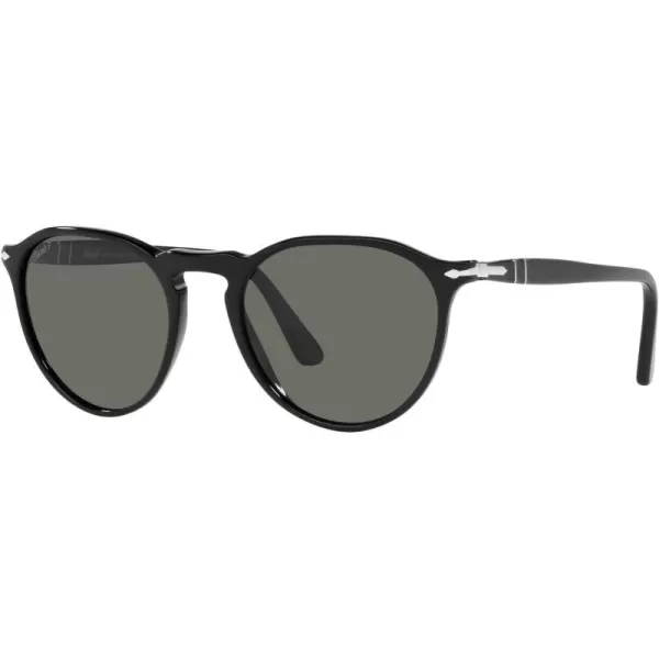 Persol PO3286S Round SunglassesBlackGreen Polarized