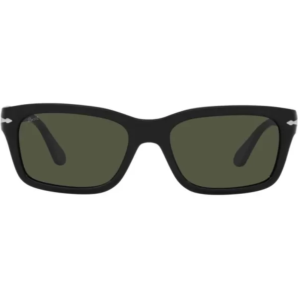 Persol PO3301S Rectangular SunglassesBlackGreen