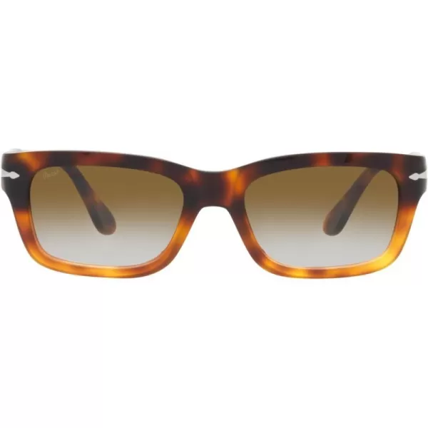 Persol PO3301S Rectangular SunglassesBrownLight BrownBrown Gradient