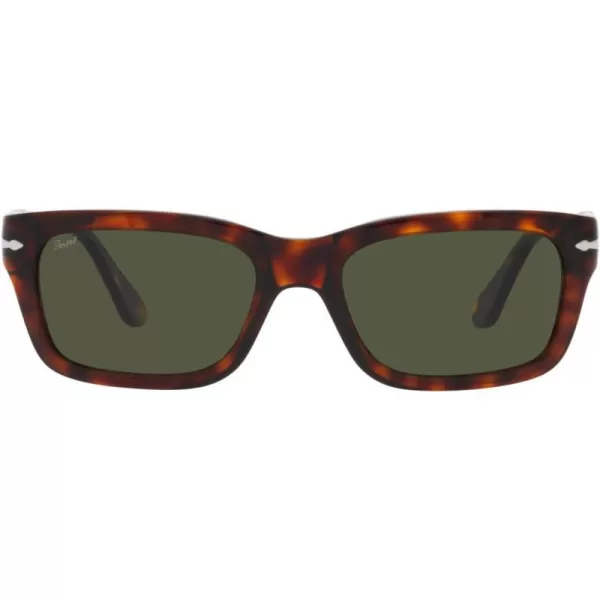 Persol PO3301S Rectangular SunglassesHavanaGreen