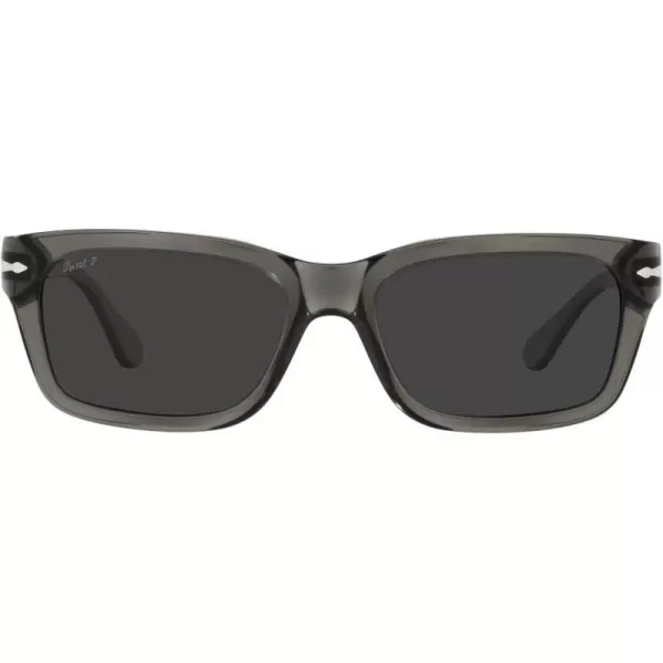 Persol PO3301S Rectangular SunglassesOpal SmokeDark Grey Polarized