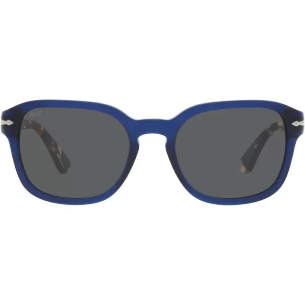 Persol PO3305S Square SunglassesOpal BlueDark Grey