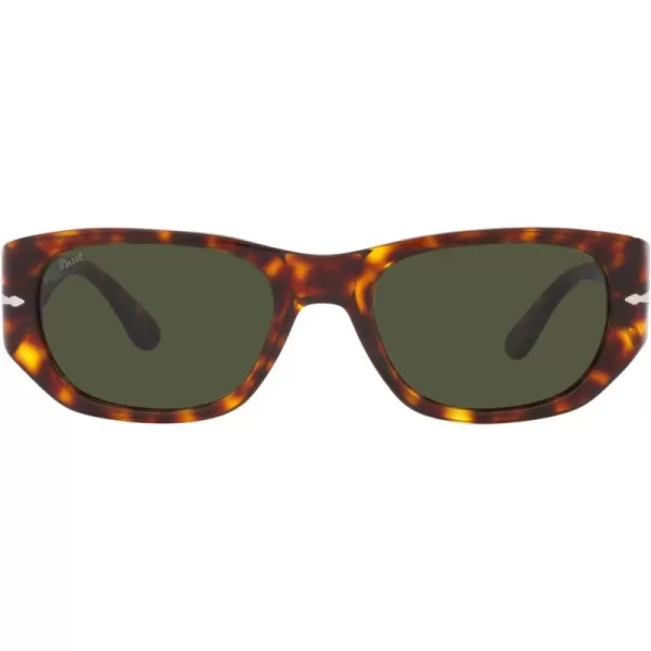 Persol PO3307S Rectangular SunglassesHavanaGreen