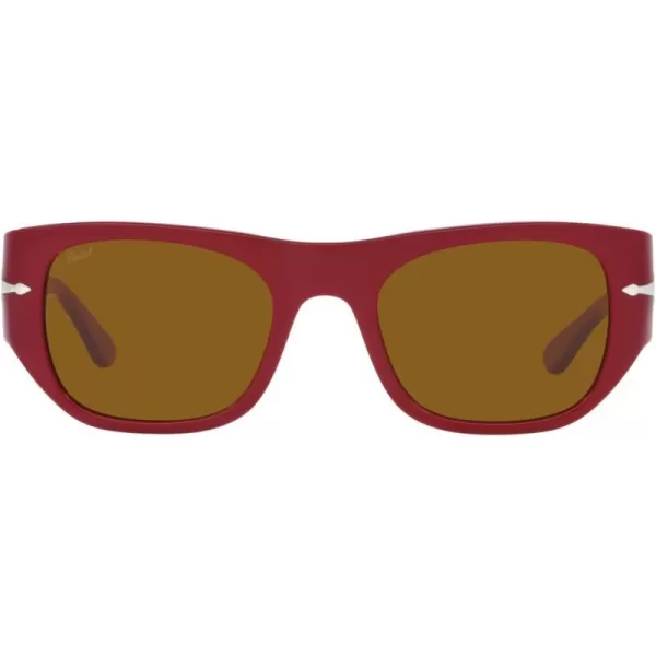 Persol PO3308S Rectangular SunglassesBordeauxBrown