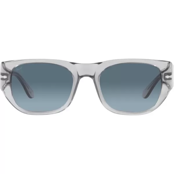 Persol PO3308S Rectangular SunglassesTransparent GreyAzure Gradient Blue