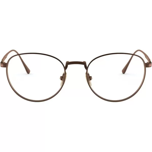 Persol PO5002VT Round Prescription Eyewear FramesBronzeDemo Lens