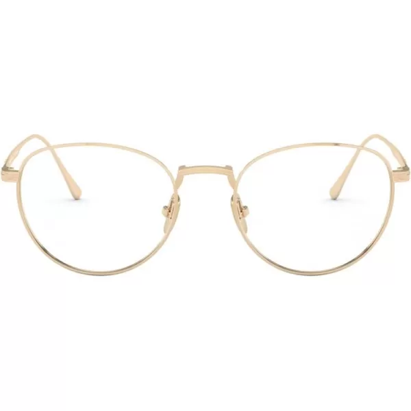 Persol PO5002VT Round Prescription Eyewear FramesGoldDemo Lens