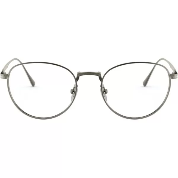 Persol PO5002VT Round Prescription Eyewear FramesPewterDemo Lens