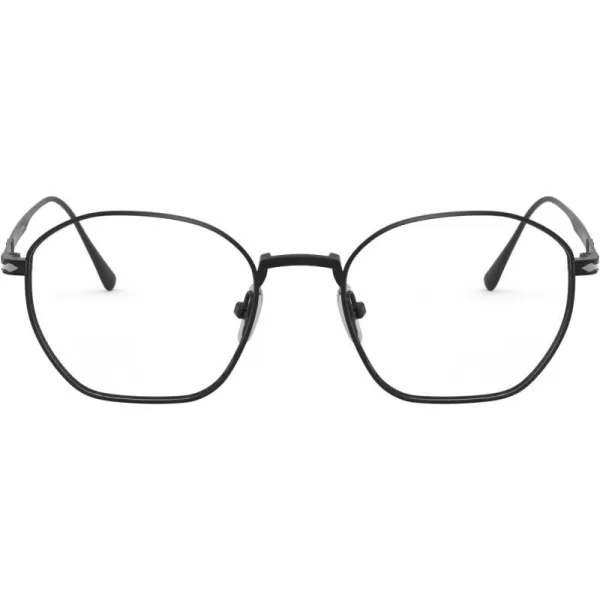 Persol PO5004VT Round Prescription Eyewear FramesMatte BlackDemo Lens