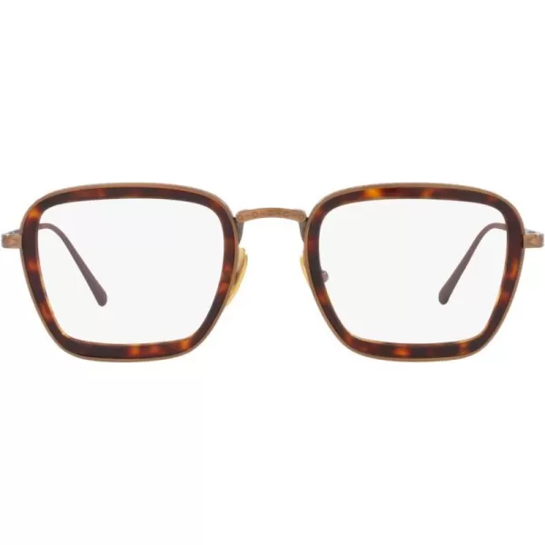 Persol PO5013VT Round Prescription Eyewear FramesBrownDemo Lens