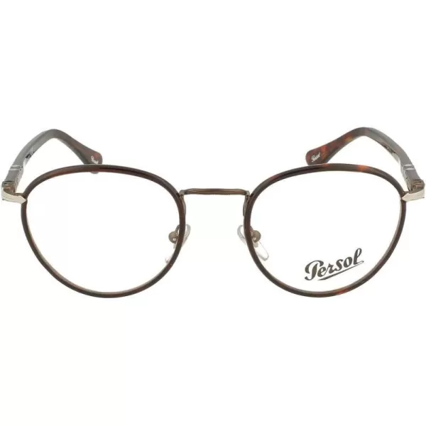 Persol Po2410vj Round Prescription Eyewear FramesBrownHavanaDemo Lens