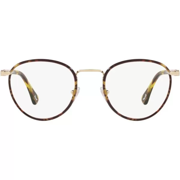 Persol Po2410vj Round Prescription Eyewear FramesGoldCaffeDemo Lens