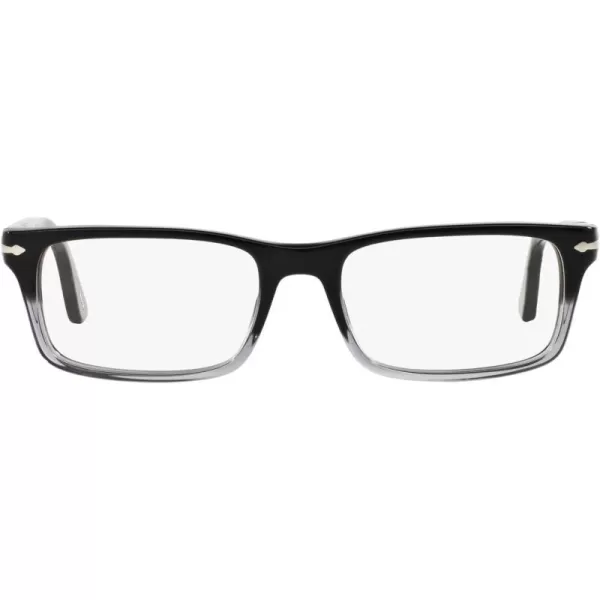 Persol Po3050v Rectangular Prescription Eyewear FramesGradient BlackDemo Lens