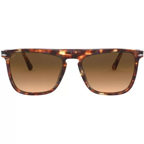 Persol Po3225s Rectangular SunglassesStriped HoneyBrown Gradient