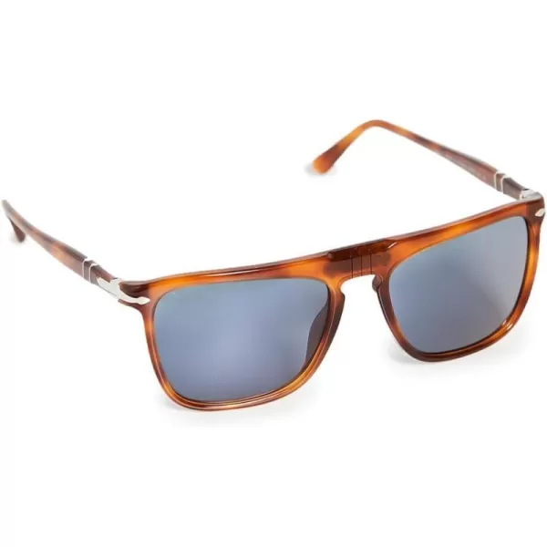 Persol Po3225s Rectangular SunglassesTerra Di SienaLight Blue