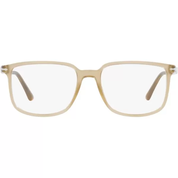 Persol Po3275v Rectangular Prescription Eyewear FramesBeige OpalDemo Lens