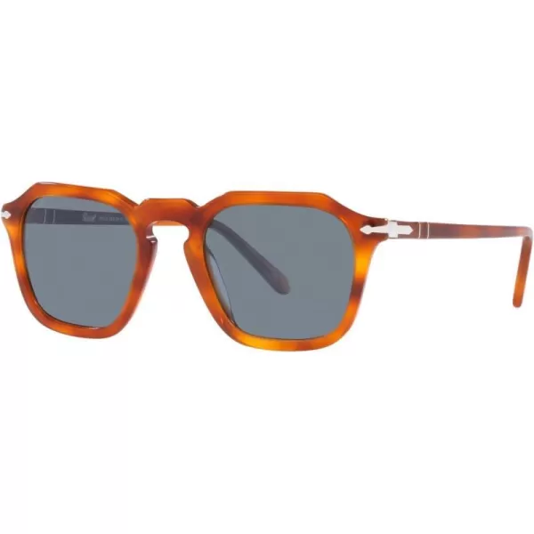 Persol Po3292s Square SunglassesTerra Di SienaLight Blue