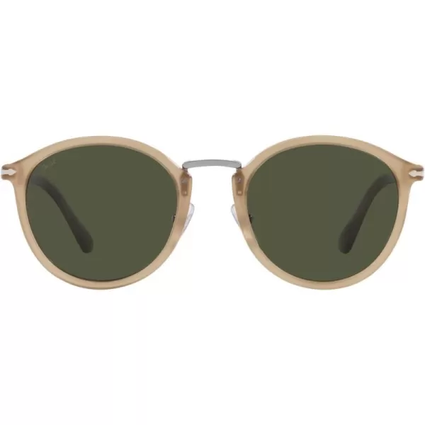 Persol Po3309s Round SunglassesBeige OpalGreen