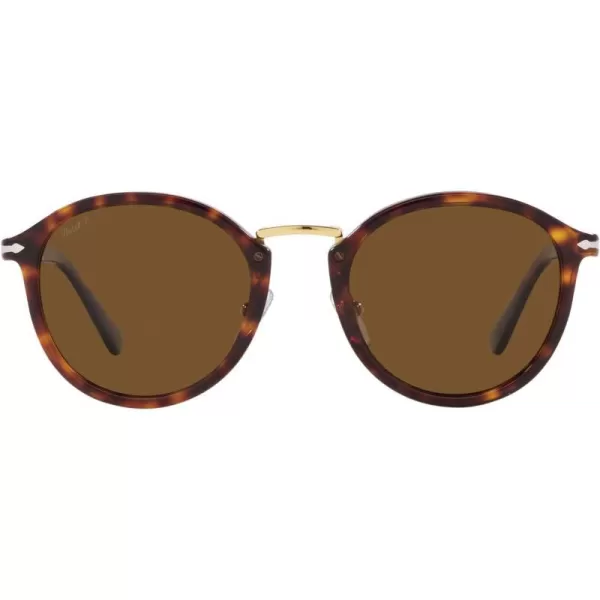 Persol Po3309s Round SunglassesHavanaPolarized Brown