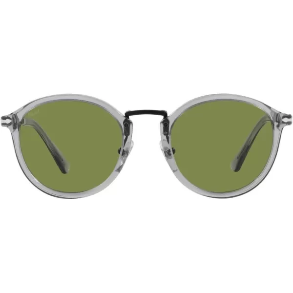 Persol Po3309s Round SunglassesTransparent GreyGreen