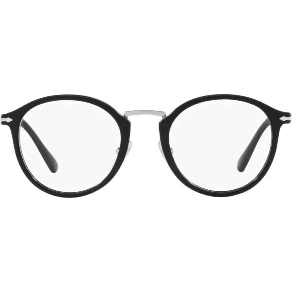 Persol Po3309v Round Prescription Eyewear FramesBlackDemo Lens