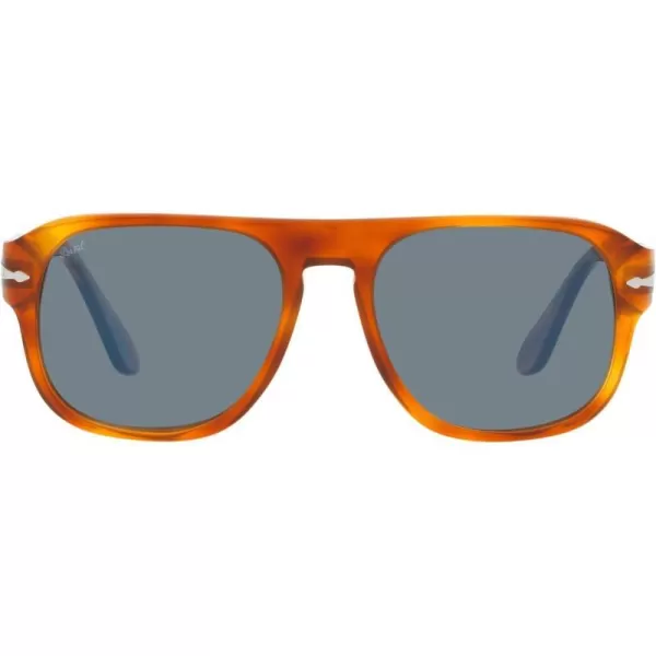 Persol Po3310s Aviator SunglassesTerra Di SienaLight Blue