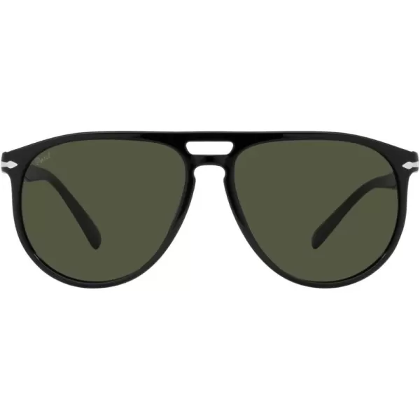 Persol Po3311s Aviator SunglassesBlackGreen