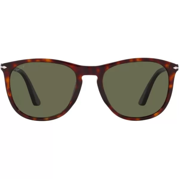 Persol Po3314s Square SunglassesHavanaPolarized Green