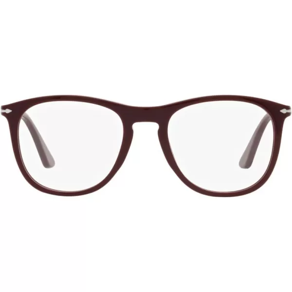 Persol Po3314v Square Prescription Eyewear FramesDark BurgundyDemo Lens