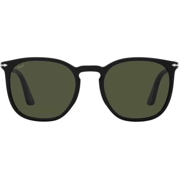 Persol Po3316s Rectangular SunglassesBlackGreen