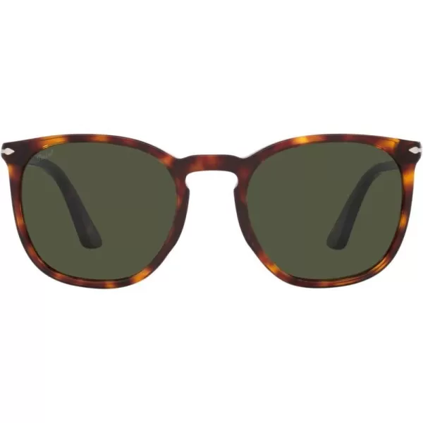 Persol Po3316s Rectangular SunglassesHavanaGreen