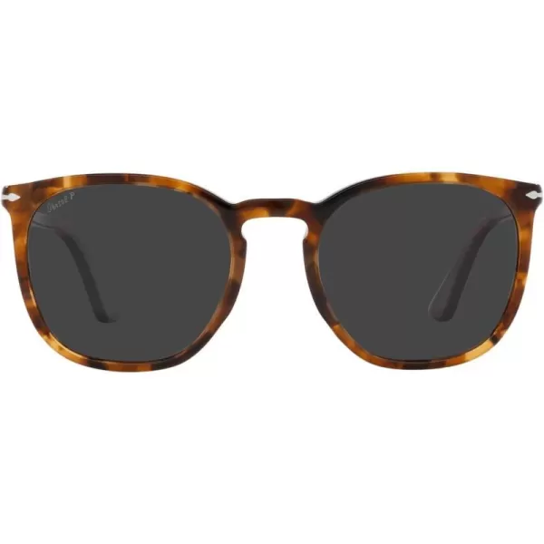 Persol Po3316s Rectangular SunglassesHoney TortoisePolarized Black