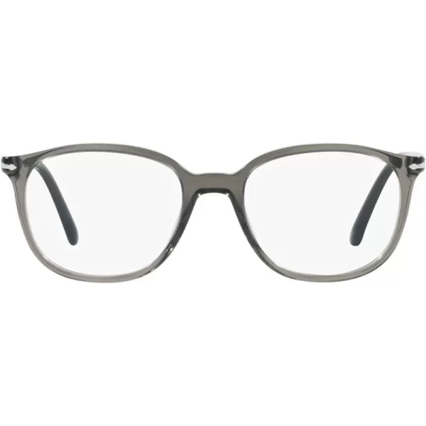 Persol Po3317v Square Prescription Eyewear FramesTransparent Taupe GrayDemo Lens