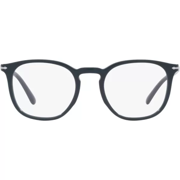 Persol Po3318v Round Prescription Eyewear FramesDusty BlueDemo Lens