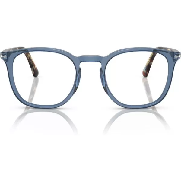 Persol Po3318v Round Prescription Eyewear FramesTransparent NavyDemo Lens